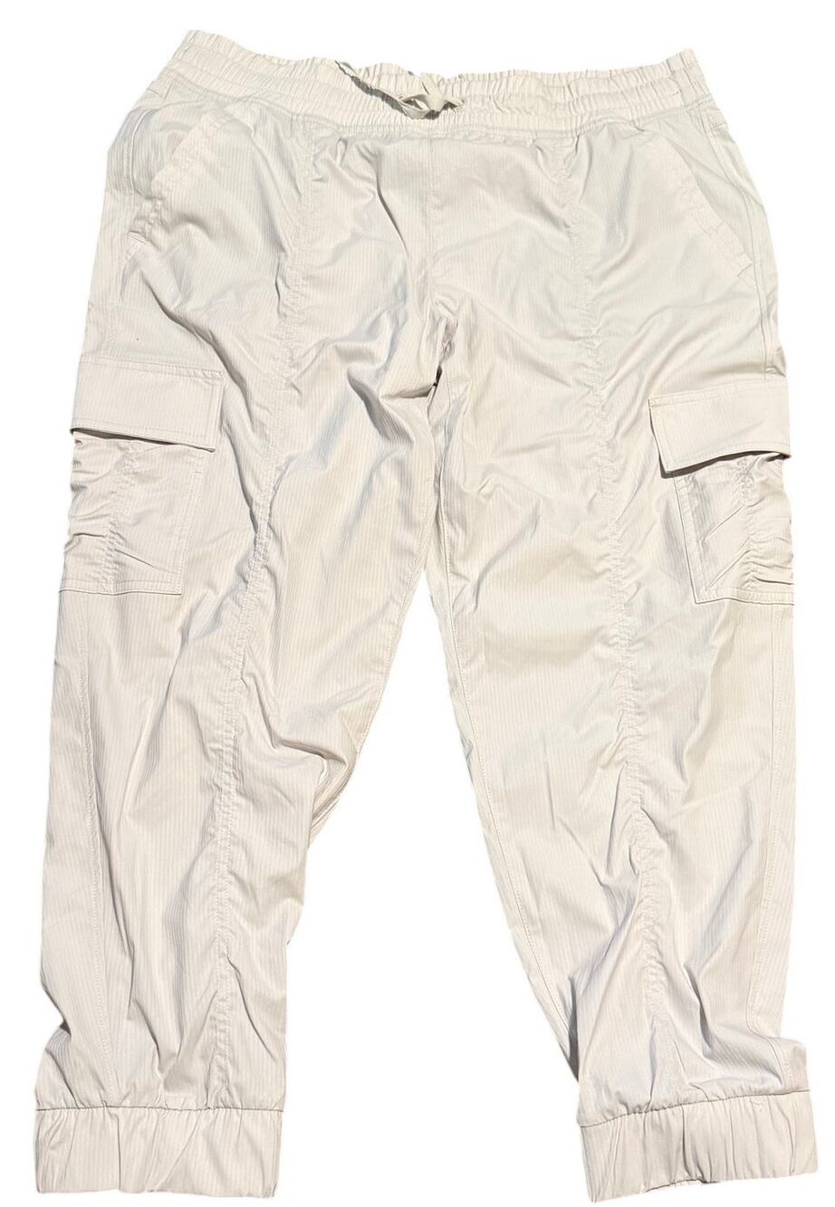 Eddie Bauer Sonoma Breeze Cargo Joggers, Chalk, Gorpcore, Women's Large NWT